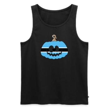Hongrie Halloween Citrouille - Débardeur bio Premium Homme - noir - Devant - Michal (187cm)