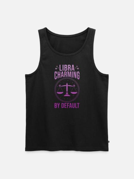 Libra Zodiac Sign Gift Libra - Men's Premium Organic Tank Top - black