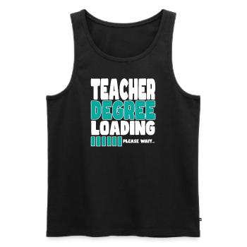 Teacher invites training - Men's Premium Organic Tank Top - black - Front - AI Model Male 178 light (178cm)
