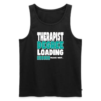 Therapeut lädt Ausbildung - Männer Premium Bio Tank Top - Schwarz - Vorne - Michal (187cm)