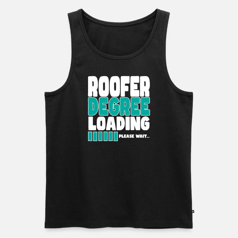 Dachdecker lädt Ausbildung - Männer Premium Bio Tank Top - Schwarz