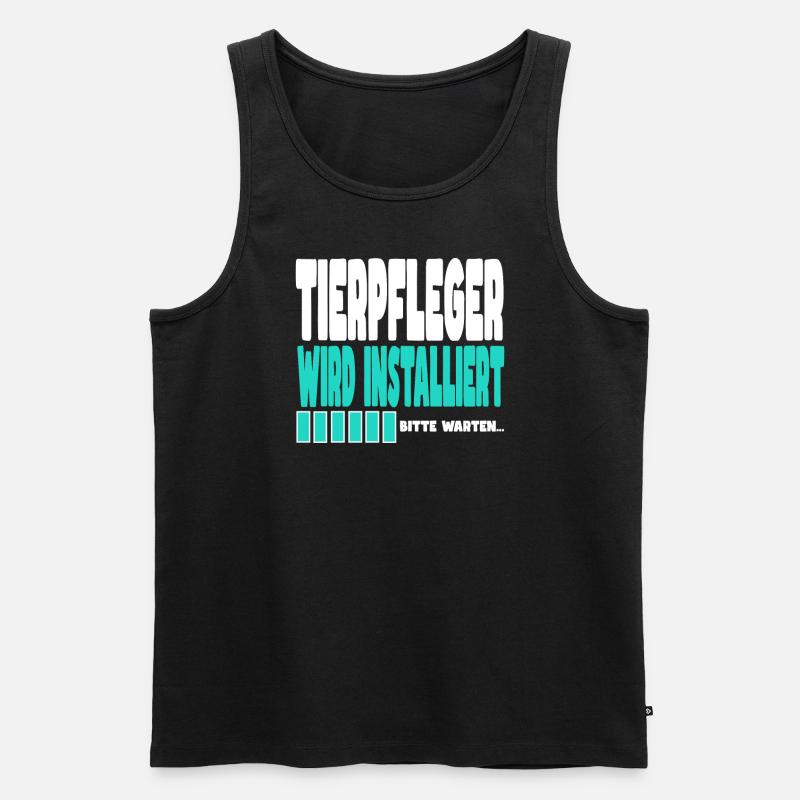 Tierpfleger wird installiert - Männer Premium Bio Tank Top - Schwarz