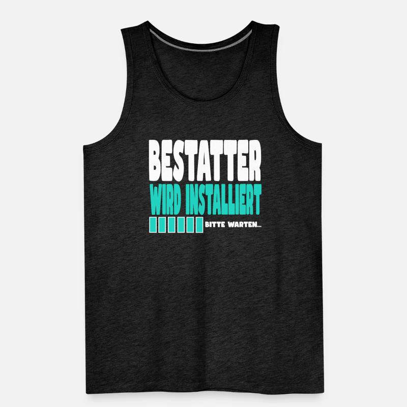 Bestatter wird installiert Männer Premium Bio Tank Top