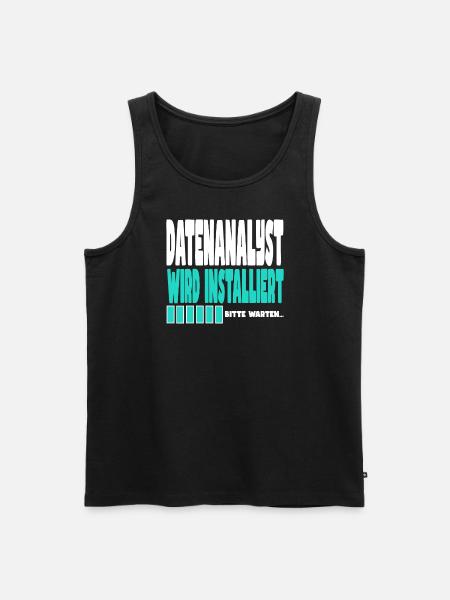Datenanalyst wird installiert - Männer Premium Bio Tank Top - Schwarz