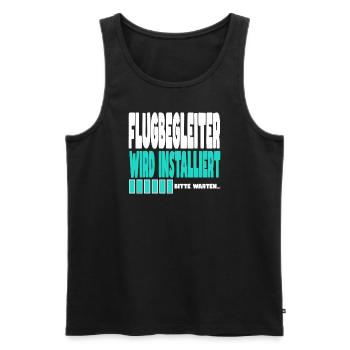 Flugbegleiter wird installiert - Männer Premium Bio Tank Top - Schwarz - Vorne - Michal (187cm)