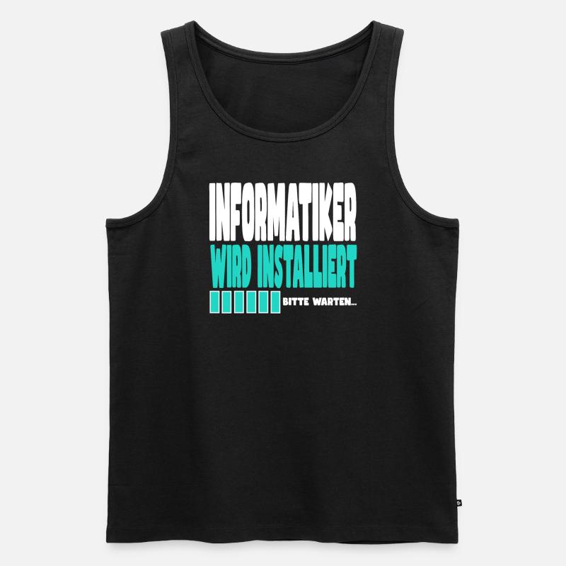 Informatiker wird installiert - Männer Premium Bio Tank Top - Schwarz