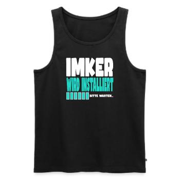 Imker wird installiert - Männer Premium Bio Tank Top - Schwarz - Vorne - Michal (187cm)
