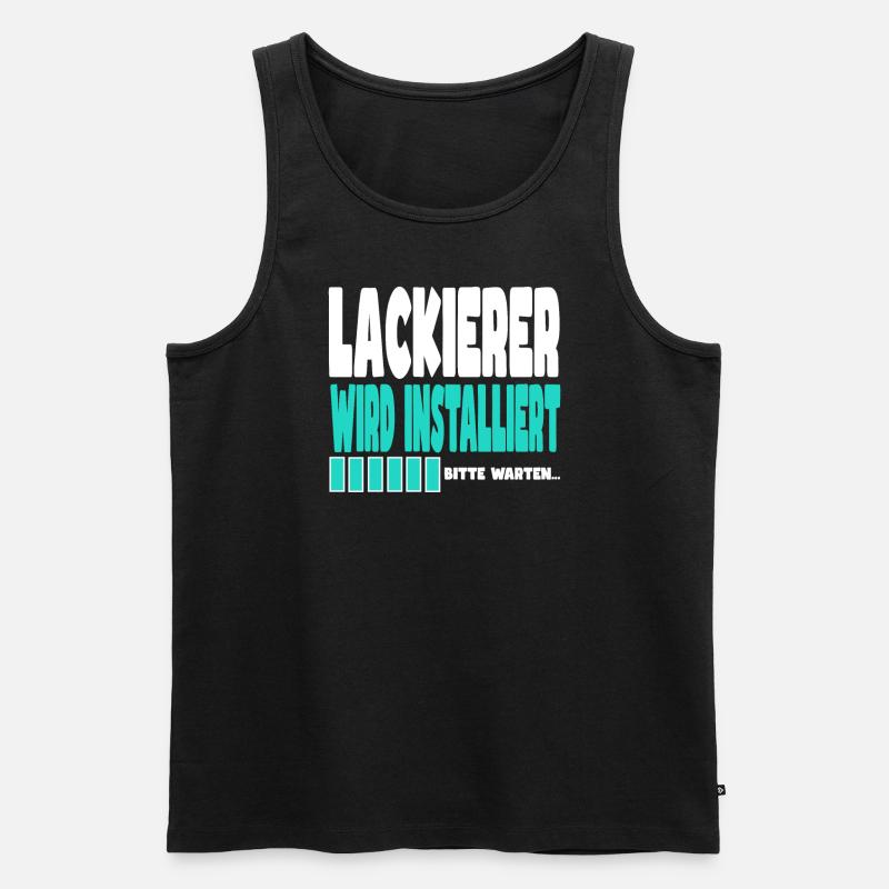 Lackierer wird installiert - Männer Premium Bio Tank Top - Schwarz