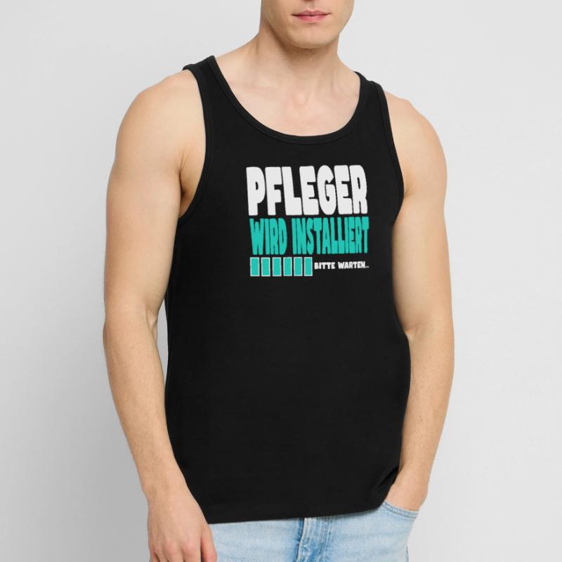 Pfleger wird installiert Männer Premium Bio Tank Top
