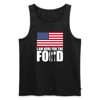 USA holiday travel souvenir - Men's Premium Organic Tank Top - black - Front - Michal (187cm)