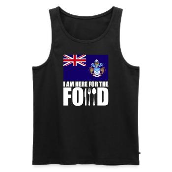 Tristan Da Cunha souvenir de voyage de vacances - Débardeur bio Premium Homme - noir - Devant - Michal (187cm)