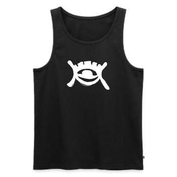 Ägypten Altes Symbol Universum - Männer Premium Bio Tank Top - Schwarz - Vorne - Michal (187cm)