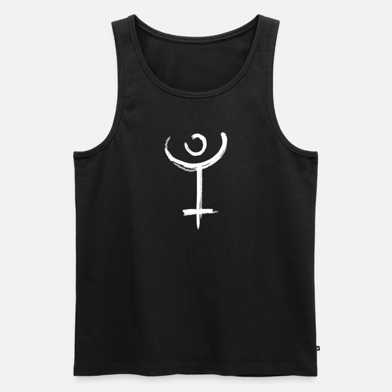 Symbole d’astrologie de Pluton - Débardeur bio Premium Homme - noir