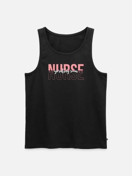 OP-Schwester Operation Krankenschwester - Männer Premium Bio Tank Top - Schwarz