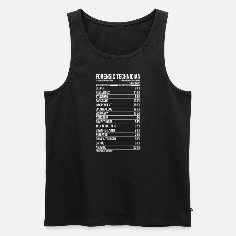 Forensic Technician - Men's Premium Organic Tank Top - black