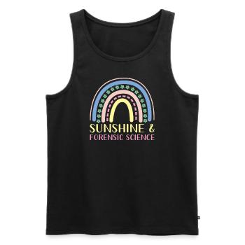 Forensische Wissenschaft - Männer Premium Bio Tank Top - Schwarz - Vorne - AI Model Male 178 light (178cm)