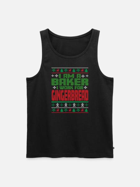 Baker Christmas Saying - Men's Premium Organic Tank Top - black