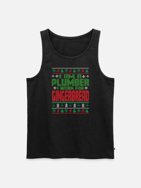 Plumber's Christmas Quote - Men's Premium Organic Tank Top - black