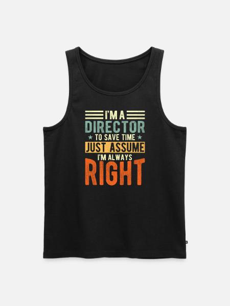 Director - Men's Premium Organic Tank Top - black