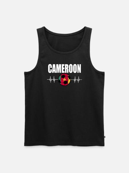 Cameroon Football - Men's Premium Organic Tank Top - black
