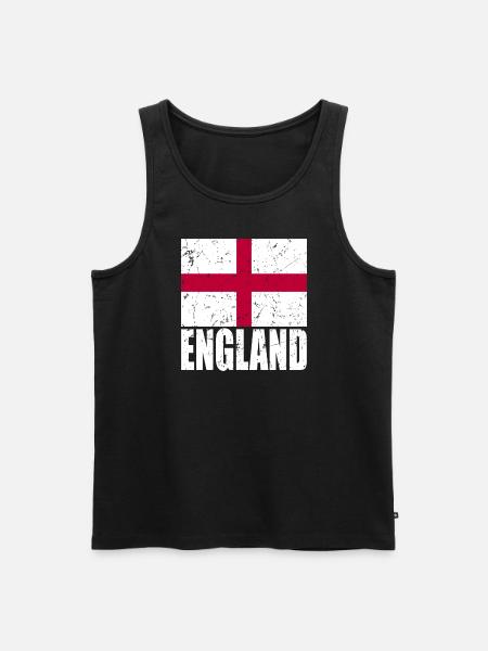England Flag - Men's Premium Organic Tank Top - black