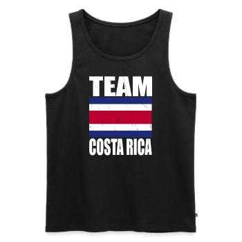 Équipe Costa Rica Football - Débardeur bio Premium Homme - noir - Devant - Michal (187cm)