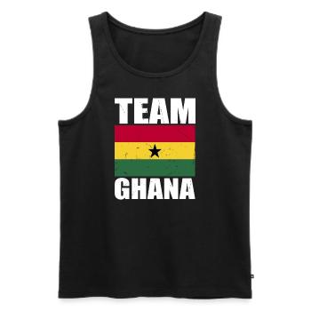Équipe du Ghana de football - Débardeur bio Premium Homme - noir - Devant - Michal (187cm)