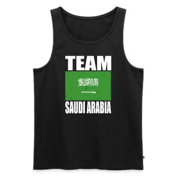 Équipe d’Arabie saoudite de football - Débardeur bio Premium Homme - noir - Devant - AI Model Male 178 light (178cm)
