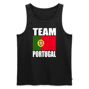 Équipe du Portugal de football - Débardeur bio Premium Homme - noir - Devant - Michal (187cm)