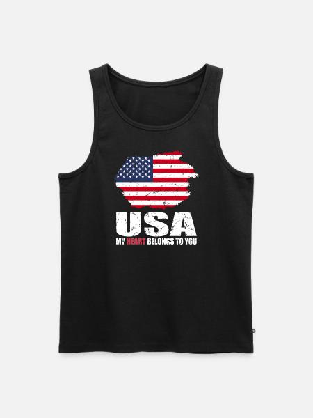 Deer Flag - Men's Premium Organic Tank Top - black