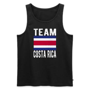 Drapeau du Costa Rica - Débardeur bio Premium Homme - noir - Devant - Michal (187cm)