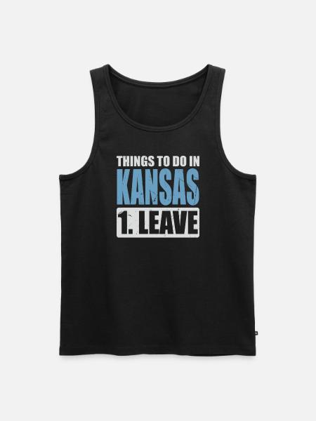 Kansas Meme - Men's Premium Organic Tank Top - black