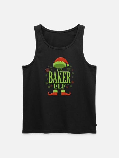 Baker Christmas Elf - Men's Premium Organic Tank Top - black