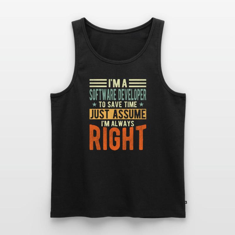 Software developer Men's Premium Organic Tank Top