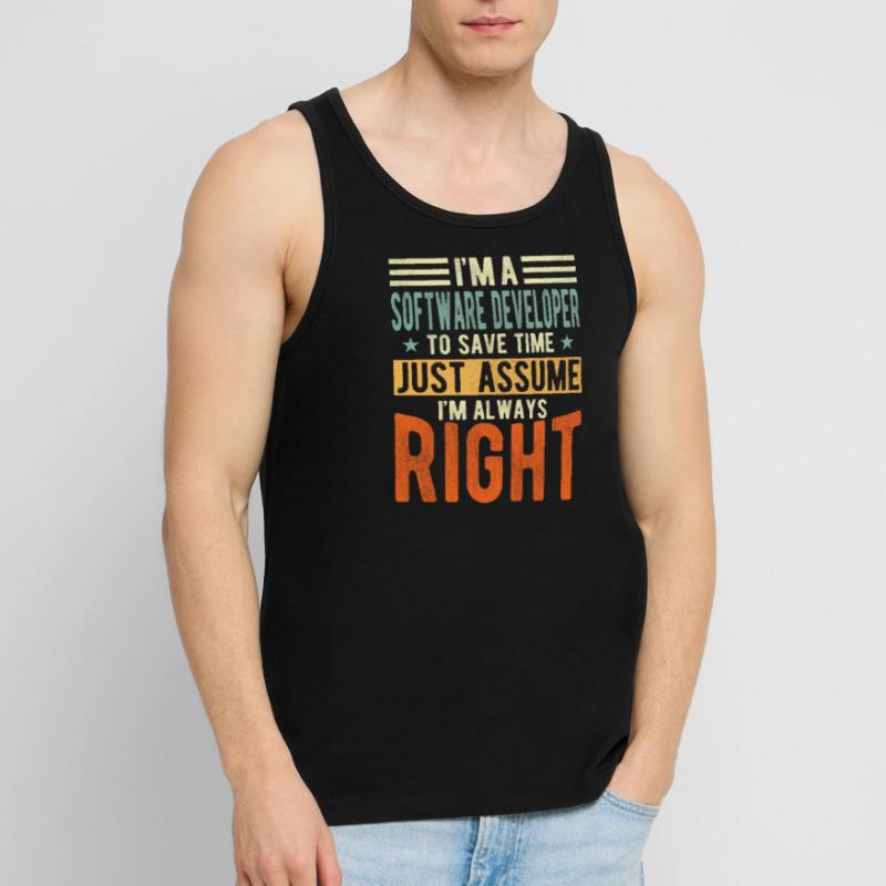 Software developer Men's Premium Organic Tank Top