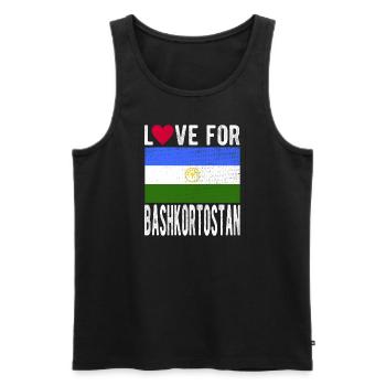 Souvenir du Bachkortostan - Débardeur bio Premium Homme - noir - Devant - Michal (187cm)