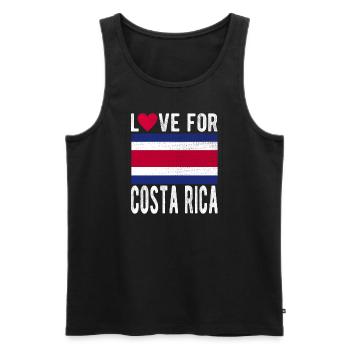 Costa Rica Souvenir - Débardeur bio Premium Homme - noir - Devant - Michal (187cm)