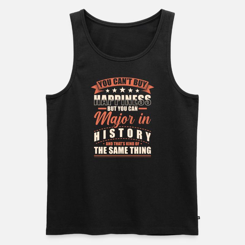 Geschichte Abschluss - Männer Premium Bio Tank Top - Schwarz