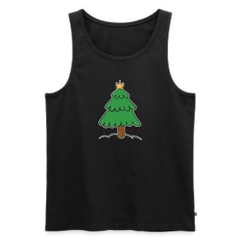 Christmas tree - Men's Premium Organic Tank Top - black - Front - Michal (187cm)