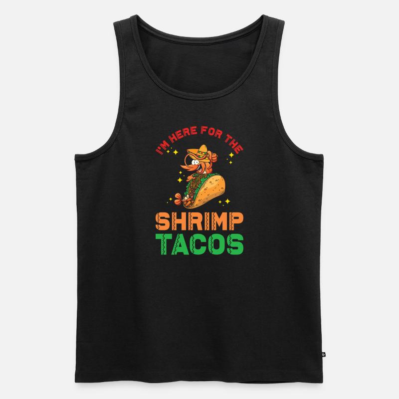 Schrimp Tacos - Männer Premium Bio Tank Top - Schwarz