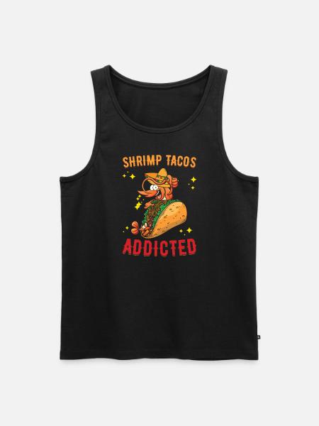 Schrimp Tacos - Männer Premium Bio Tank Top - Schwarz