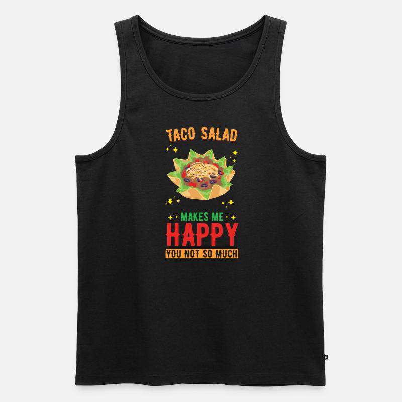 Taco Salad - Männer Premium Bio Tank Top - Schwarz