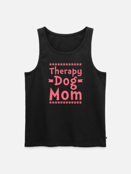 Therapy dog mom - Men's Premium Organic Tank Top - black