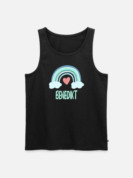 Benedict Name Rainbow Baby - Men's Premium Organic Tank Top - black