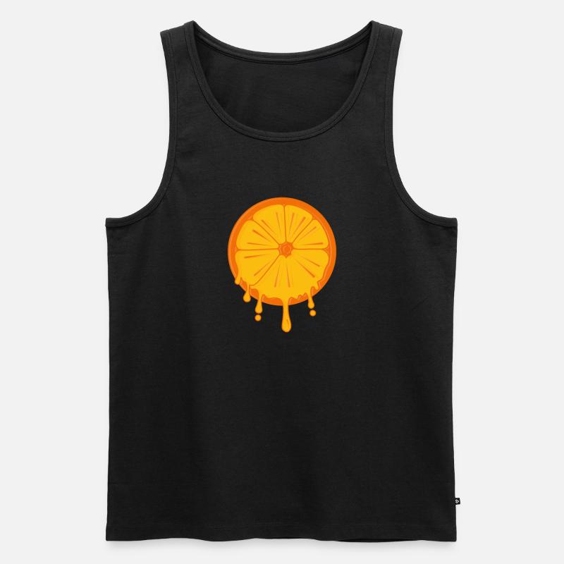 Kirschen - Männer Premium Bio Tank Top - Schwarz
