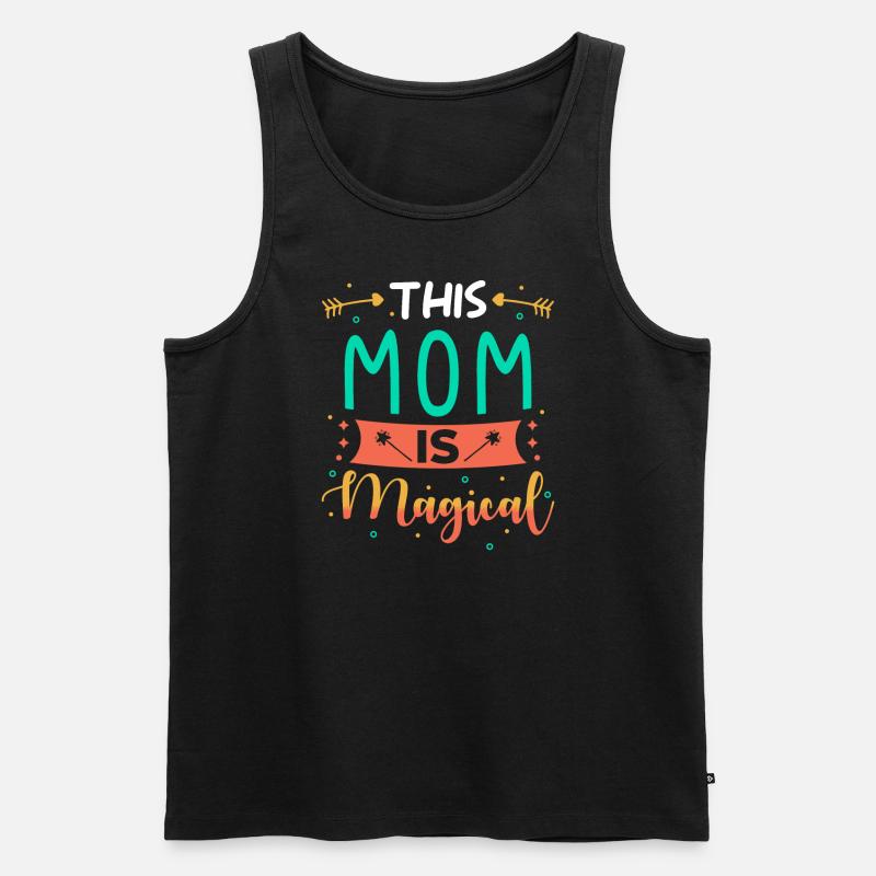 Mama Geschenk - Männer Premium Bio Tank Top - Schwarz