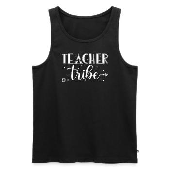Teacher Group Design - Men's Premium Organic Tank Top - black - Front - Michal (187cm)