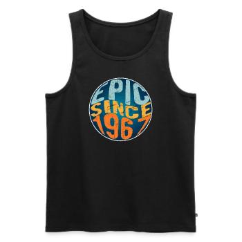 Episch Seit 1967 - Männer Premium Bio Tank Top - Schwarz - Vorne - AI Model Male 178 light (178cm)