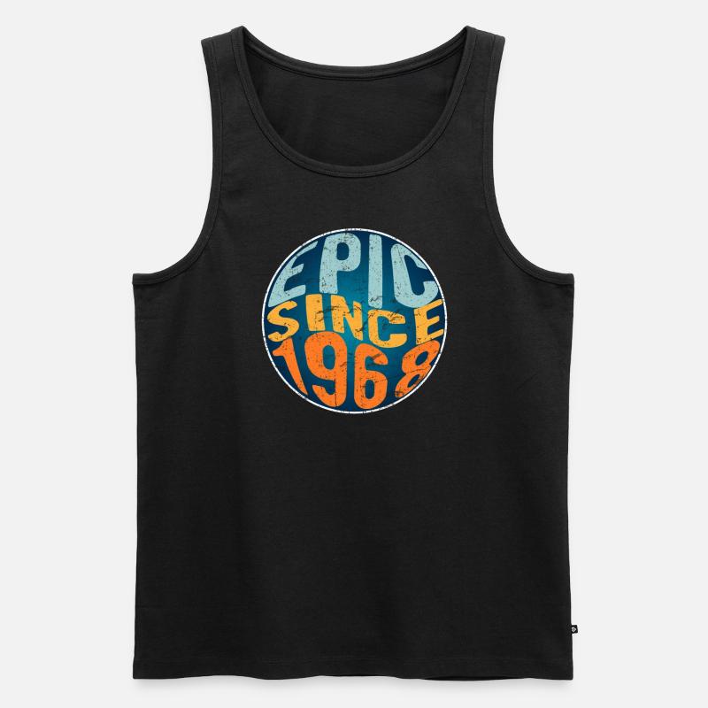 Episch Seit 1968 - Männer Premium Bio Tank Top - Schwarz