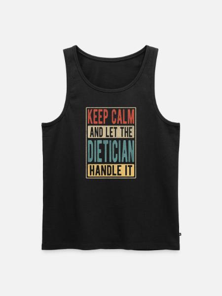 Nutritionist Retro Gift - Men's Premium Organic Tank Top - black